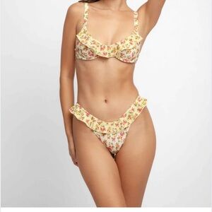 Blackbough Yellow and Pink Bikini Set